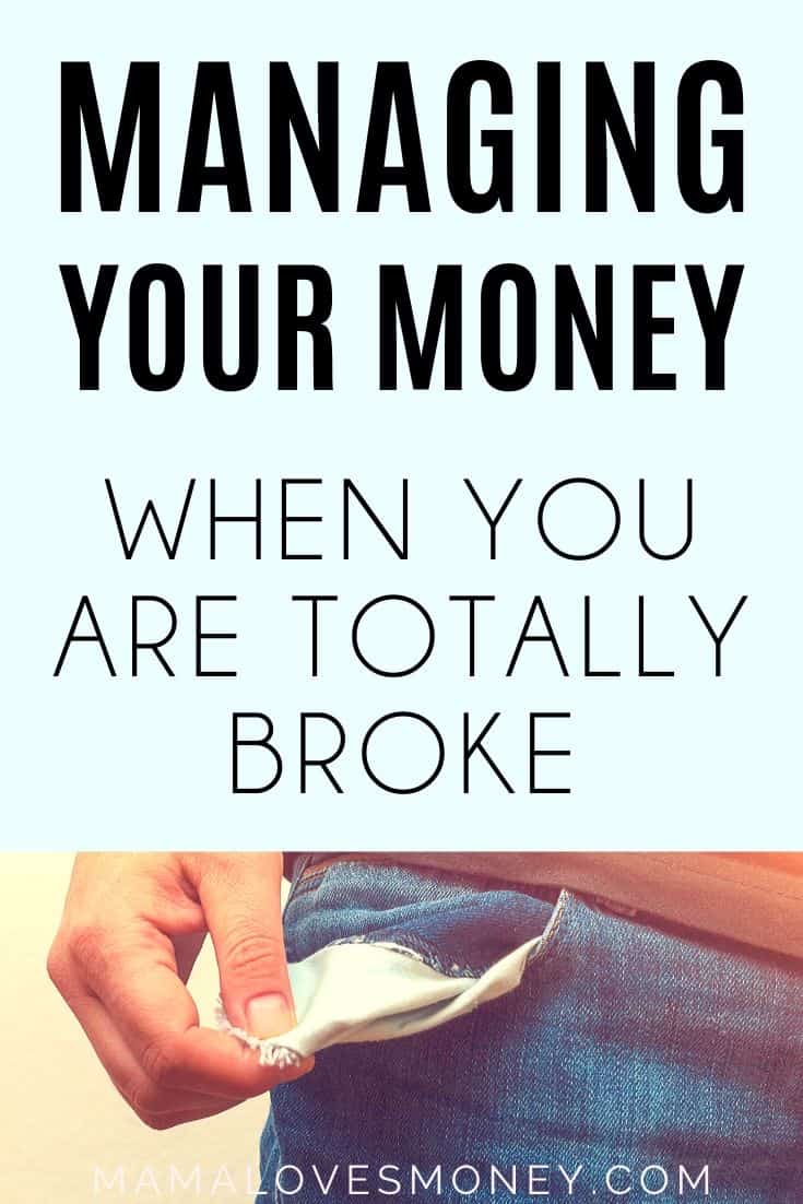 managing money when broke