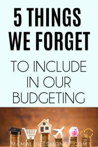 easily forgotten monthly expenses