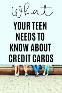 teach teens about credit cards