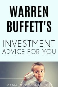 warren buffett financial advice