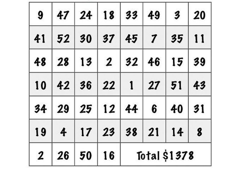 Money-Saving Bingo Challenge