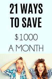 how to save 1000 in a month