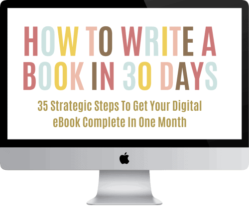 how to write a book in 30 days